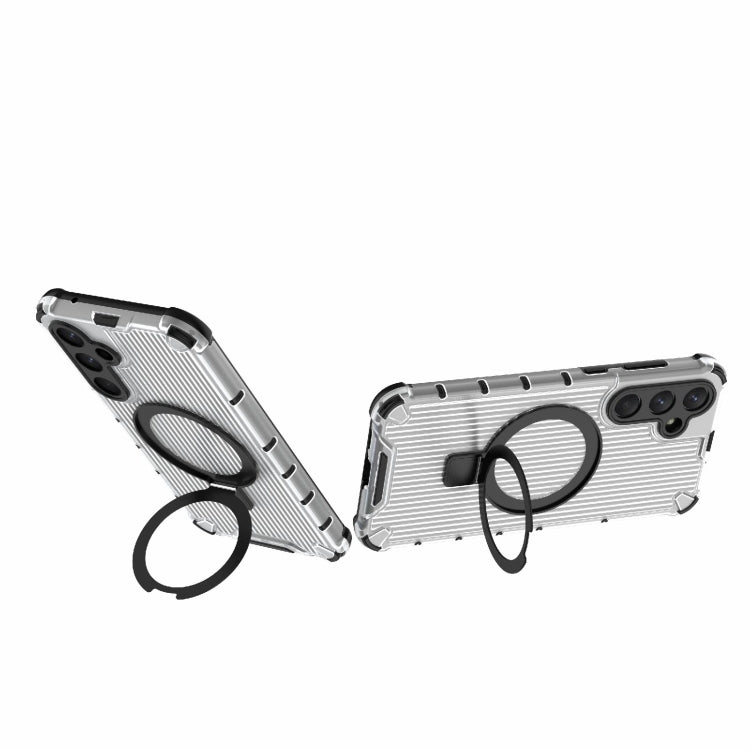 For Samsung Galaxy A55 5G Grating Holder Shockproof Phone Case
