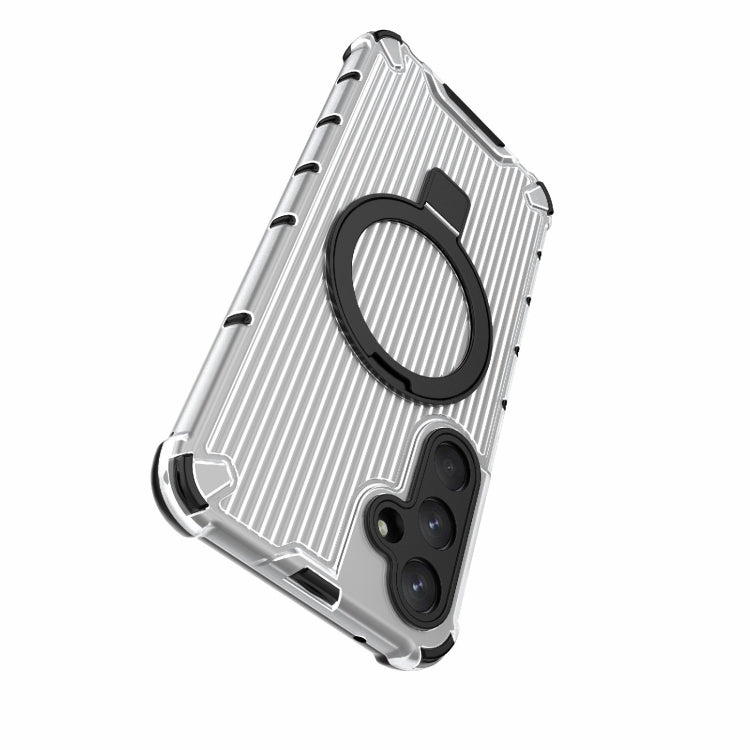 For Samsung Galaxy A55 5G Grating Holder Shockproof Phone Case