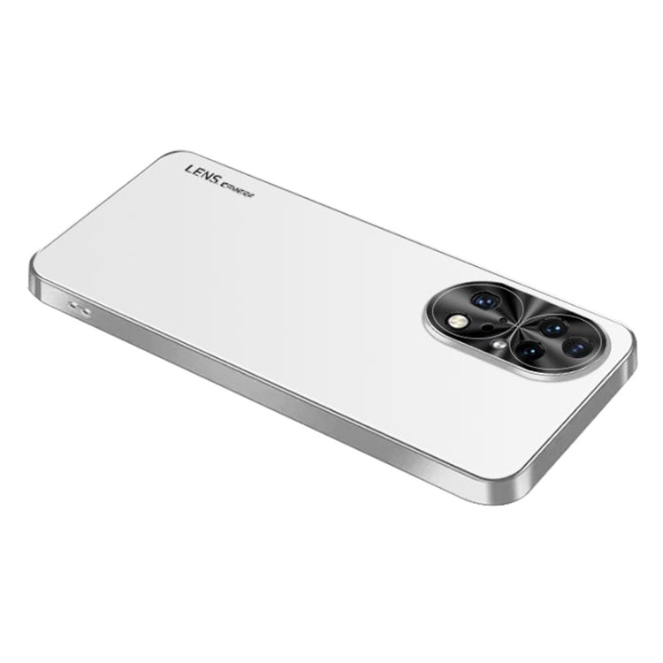 For Huawei P50 Pro AG Frosted Electroplating Acrylic Phone Case