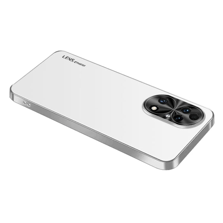 For Huawei P50 AG Frosted Electroplating Acrylic Phone Case
