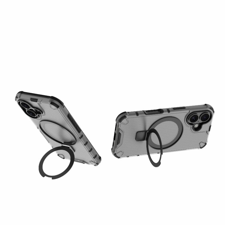 For iPhone 16 Grating Holder Shockproof Phone Case
