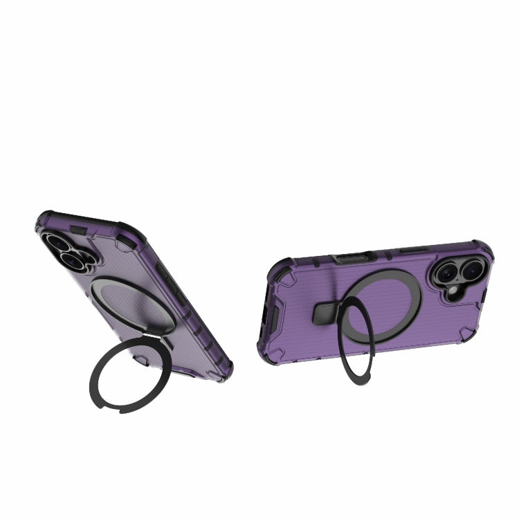 For iPhone 16 Grating Holder Shockproof Phone Case