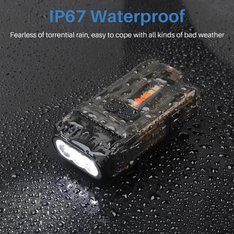 V15 EDC Flashlight Multi-function Work Light - Black