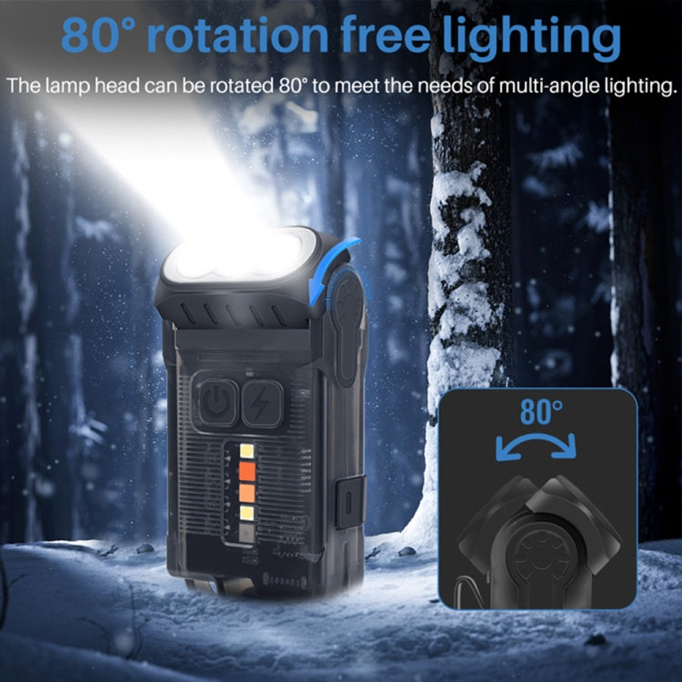 V15 EDC Flashlight Multi-function Work Light - Black