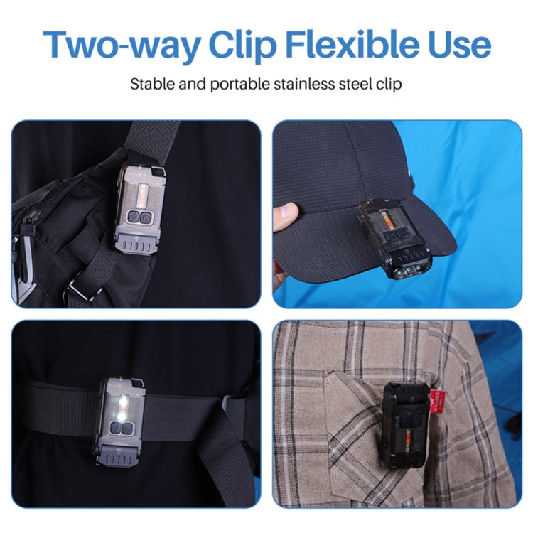 V15 EDC Flashlight Multi-function Work Light - Black