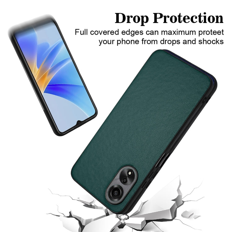 For OPPO A17 Global R20 Leather Pattern Phone Single Case