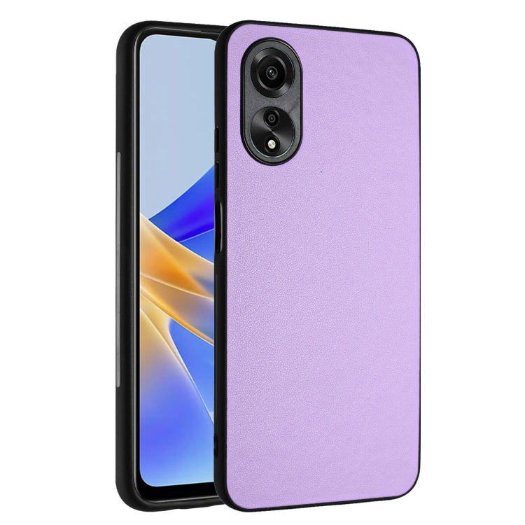 For OPPO A17 Global R20 Leather Pattern Phone Single Case