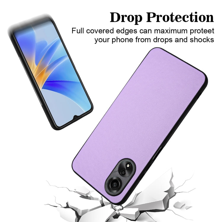 For OPPO A17 Global R20 Leather Pattern Phone Single Case