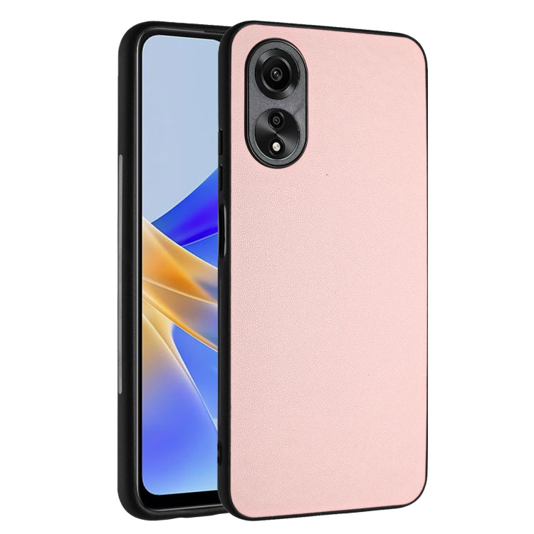 For OPPO A17 Global R20 Leather Pattern Phone Single Case
