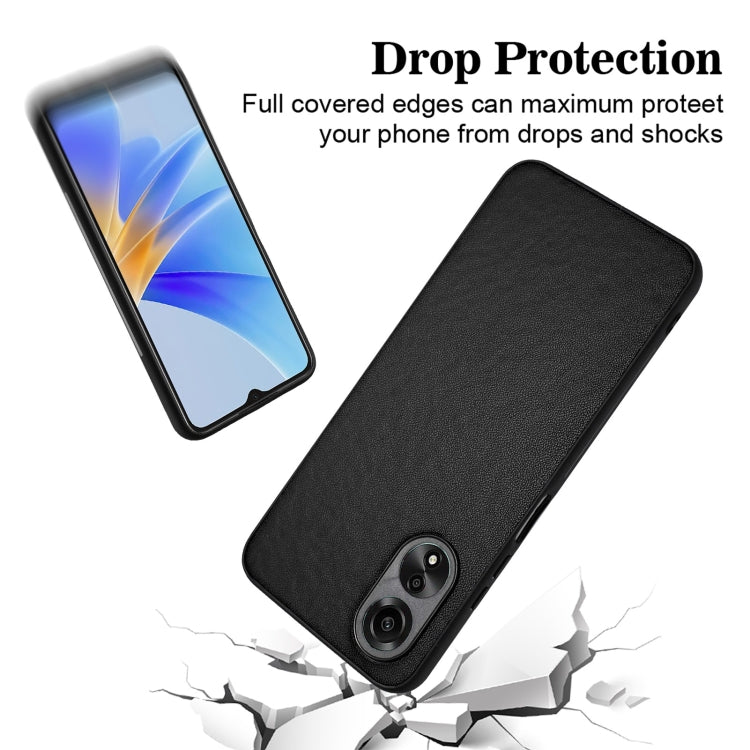 For OPPO A17 Global R20 Leather Pattern Phone Single Case