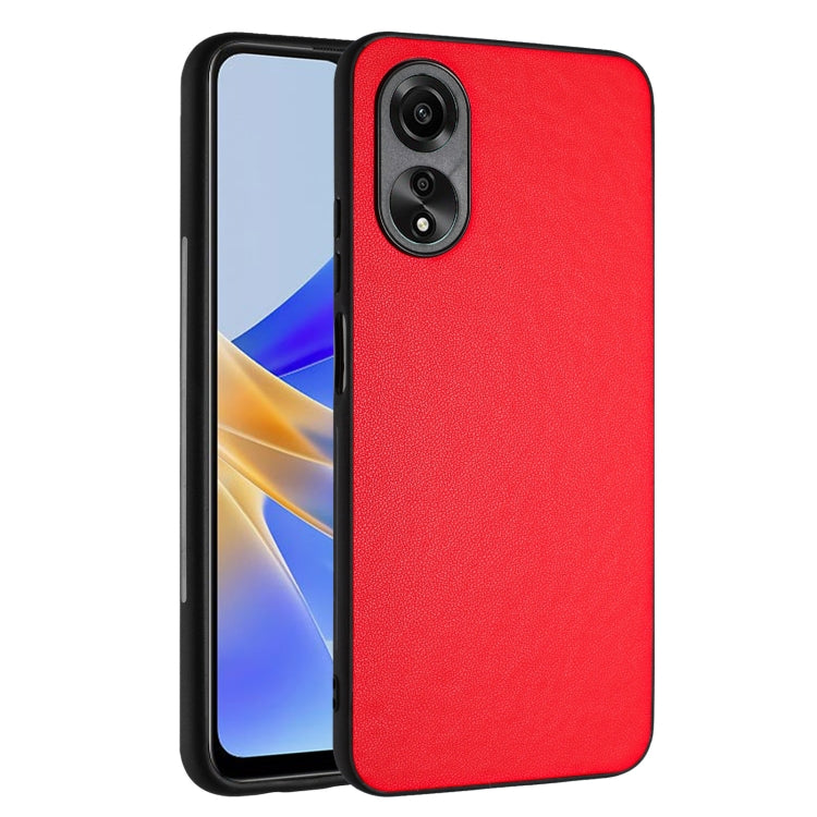 For OPPO A17 Global R20 Leather Pattern Phone Single Case