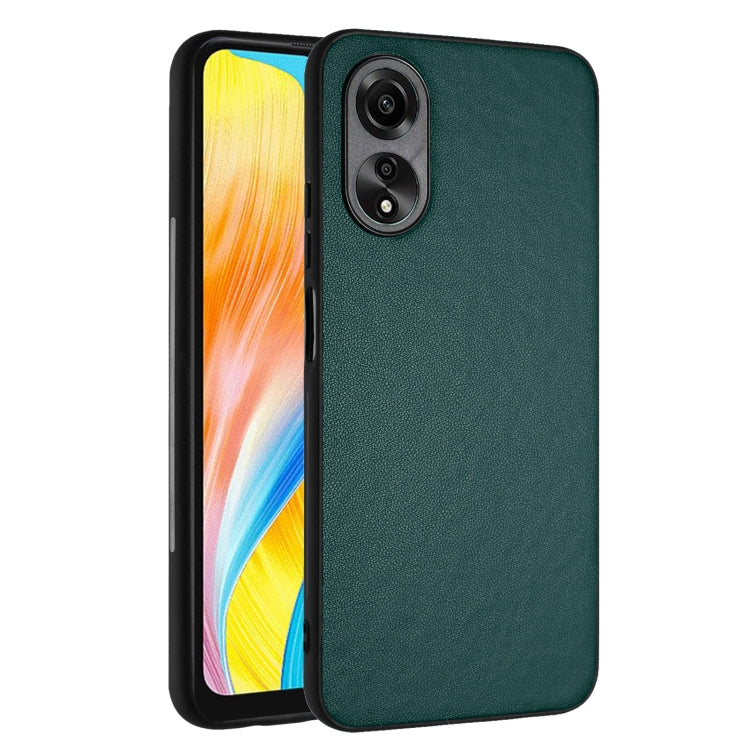 For OPPO A38 4G/A18 4G Global R20 Leather Pattern Phone Single Case