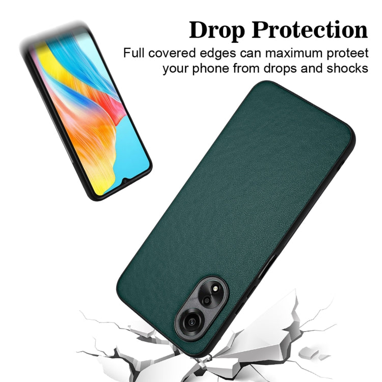 For OPPO A38 4G/A18 4G Global R20 Leather Pattern Phone Single Case