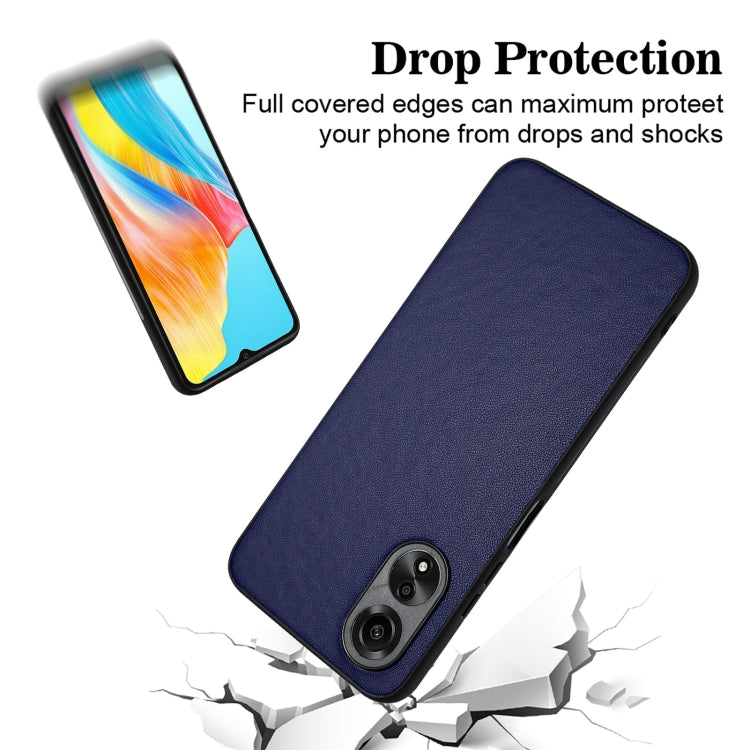 For OPPO A38 4G/A18 4G Global R20 Leather Pattern Phone Single Case