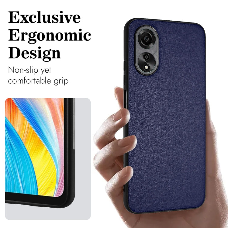 For OPPO A38 4G/A18 4G Global R20 Leather Pattern Phone Single Case