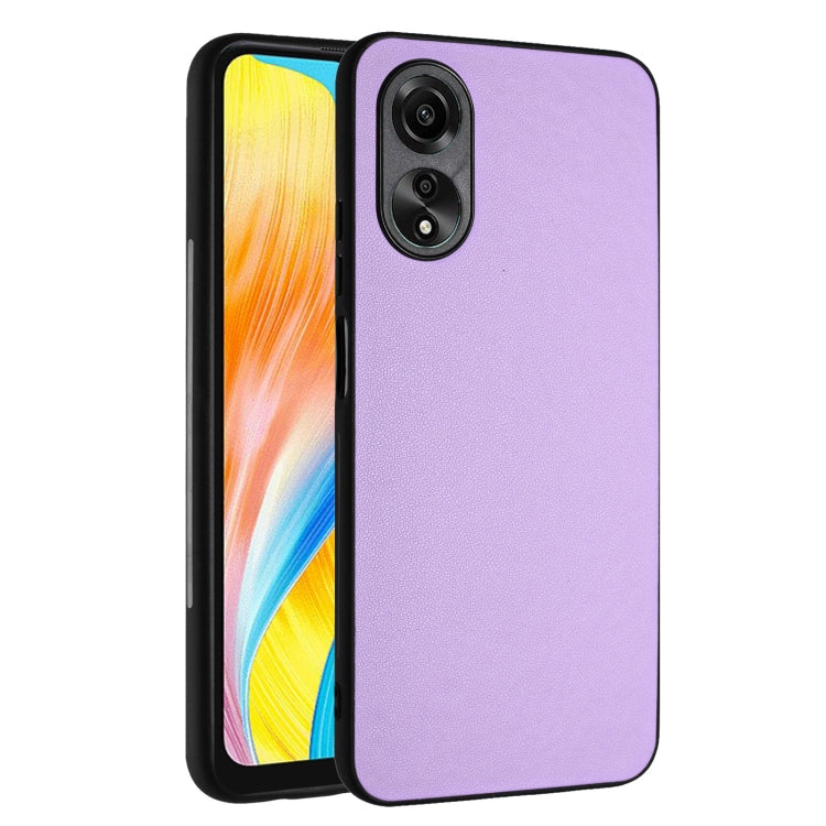 For OPPO A38 4G/A18 4G Global R20 Leather Pattern Phone Single Case