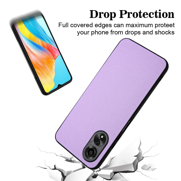 For OPPO A38 4G/A18 4G Global R20 Leather Pattern Phone Single Case