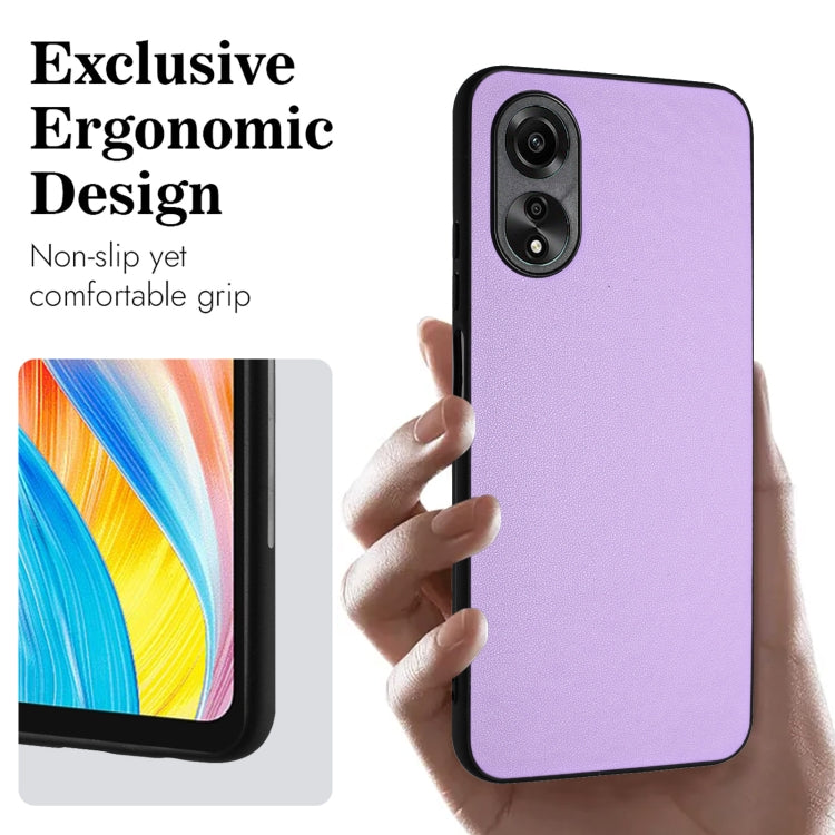 For OPPO A38 4G/A18 4G Global R20 Leather Pattern Phone Single Case
