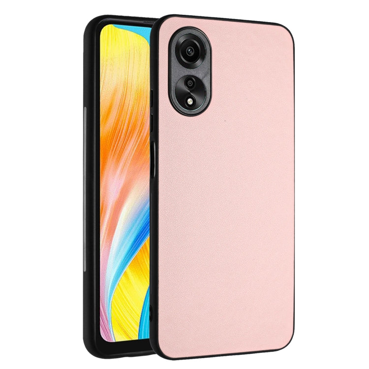For OPPO A38 4G/A18 4G Global R20 Leather Pattern Phone Single Case