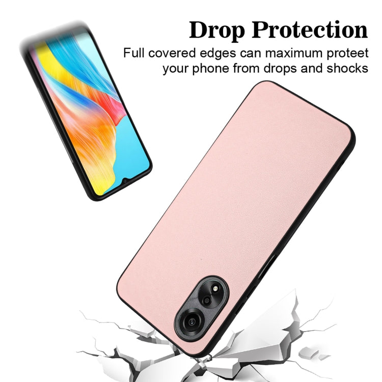 For OPPO A38 4G/A18 4G Global R20 Leather Pattern Phone Single Case