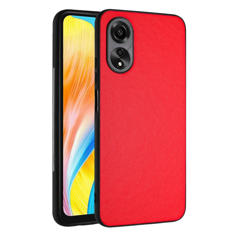For OPPO A38 4G/A18 4G Global R20 Leather Pattern Phone Single Case