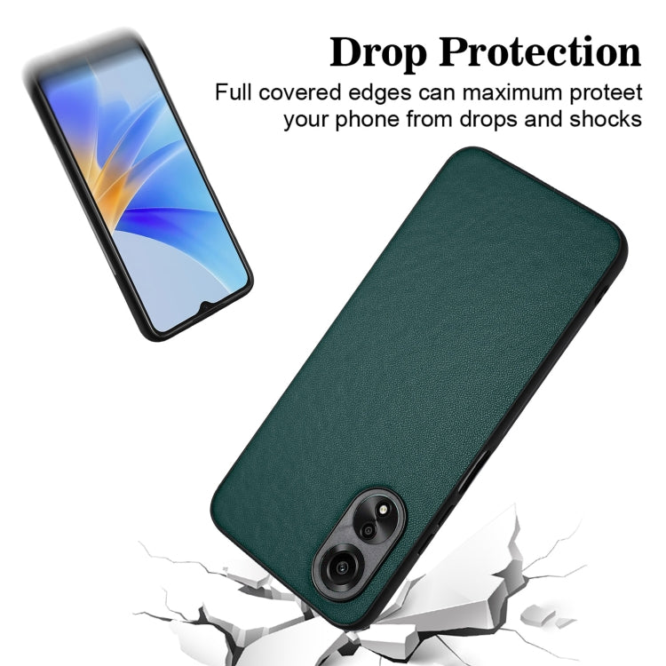For OPPO A58 4G Global R20 Leather Pattern Phone Single Case