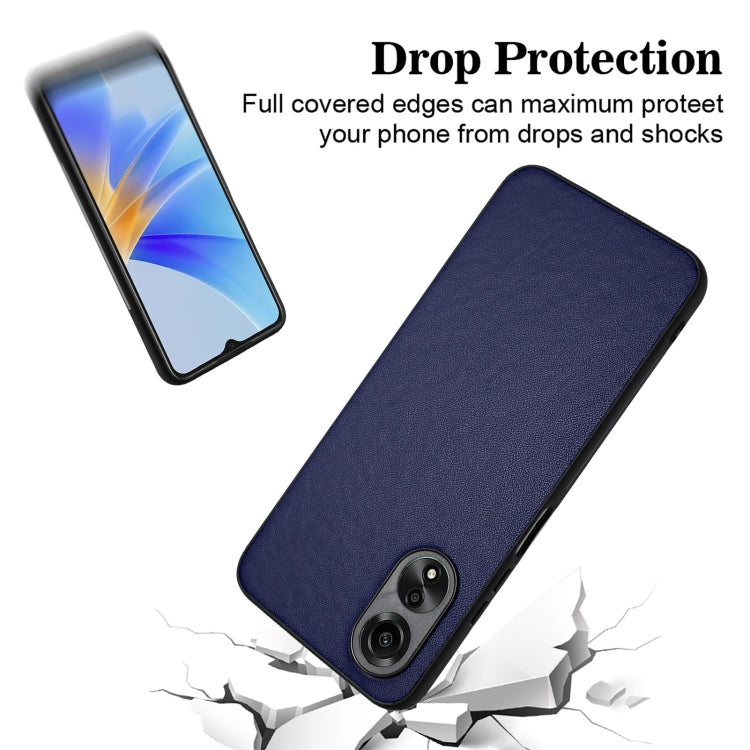 For OPPO A58 4G Global R20 Leather Pattern Phone Single Case