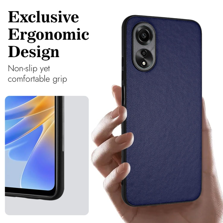 For OPPO A58 4G Global R20 Leather Pattern Phone Single Case