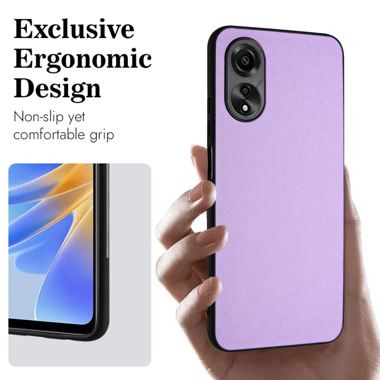 For OPPO A58 4G Global R20 Leather Pattern Phone Single Case