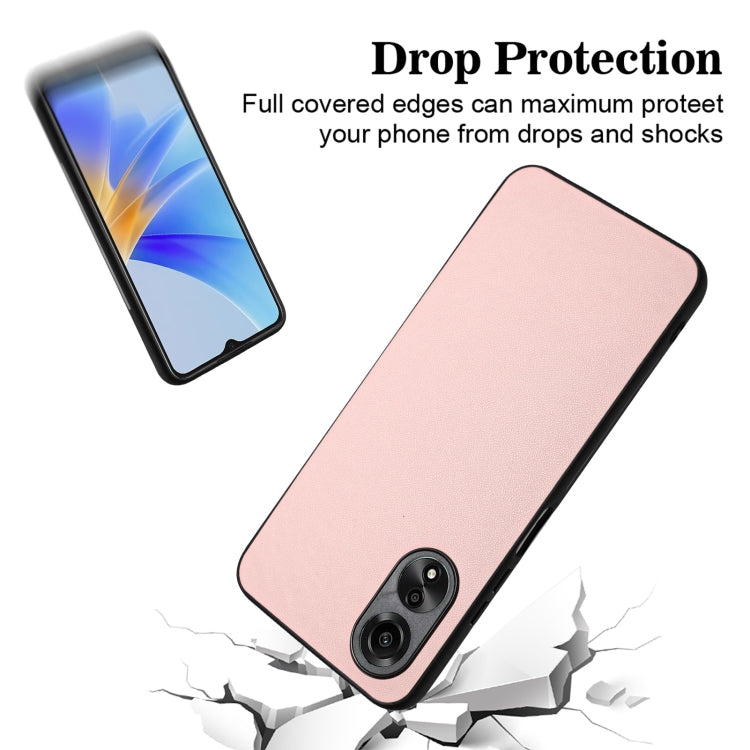 For OPPO A58 4G Global R20 Leather Pattern Phone Single Case