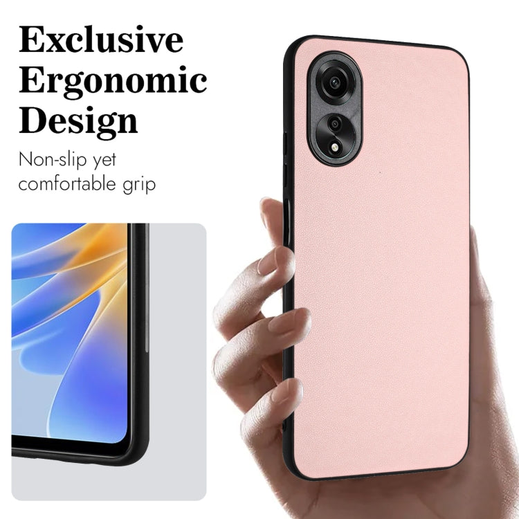 For OPPO A58 4G Global R20 Leather Pattern Phone Single Case