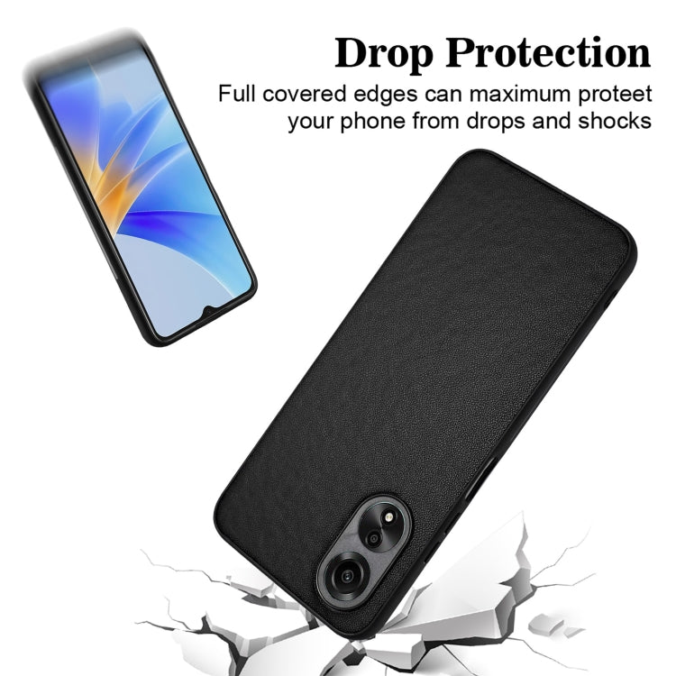 For OPPO A58 4G Global R20 Leather Pattern Phone Single Case