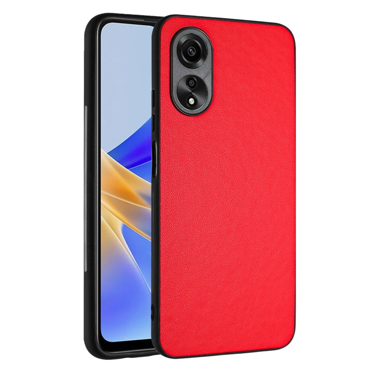 For OPPO A58 4G Global R20 Leather Pattern Phone Single Case