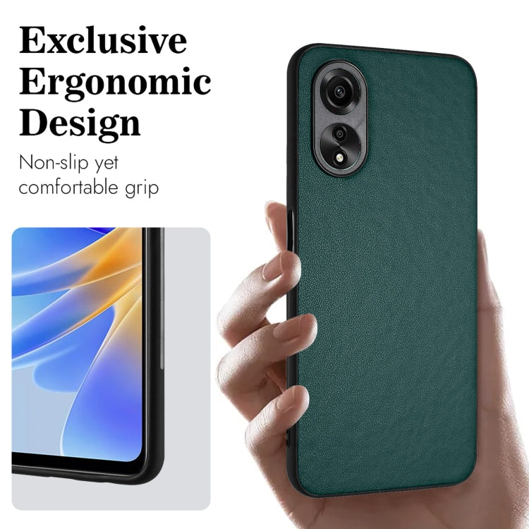 For OPPO A58/A58x/A1x/A1 Active/A2x R20 Leather Pattern Phone Single Case