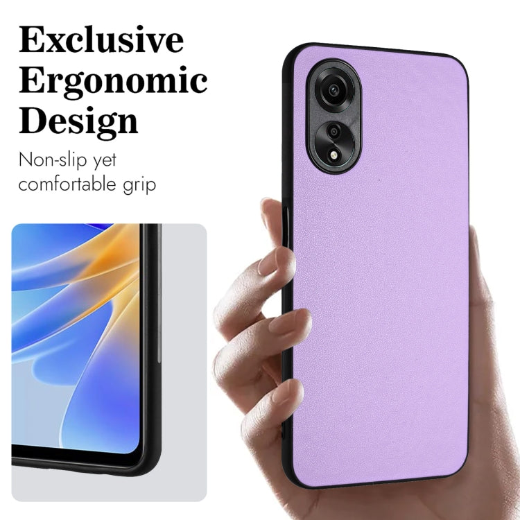 For OPPO A58/A58x/A1x/A1 Active/A2x R20 Leather Pattern Phone Single Case
