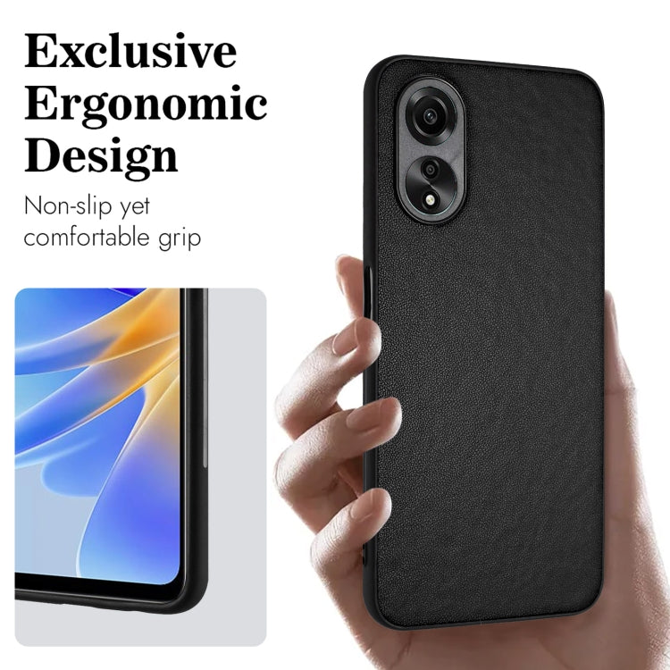 For OPPO A58/A58x/A1x/A1 Active/A2x R20 Leather Pattern Phone Single Case