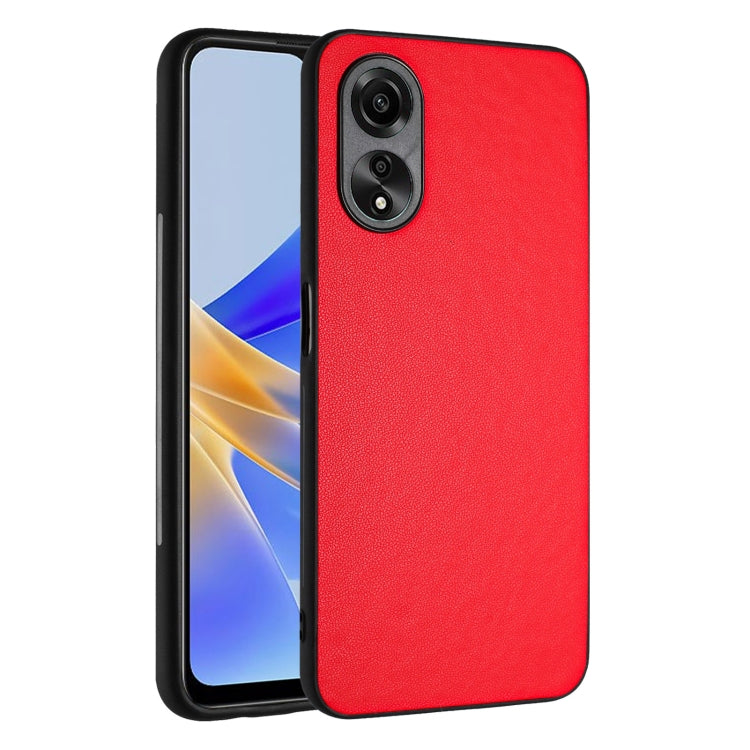 For OPPO A58/A58x/A1x/A1 Active/A2x R20 Leather Pattern Phone Single Case