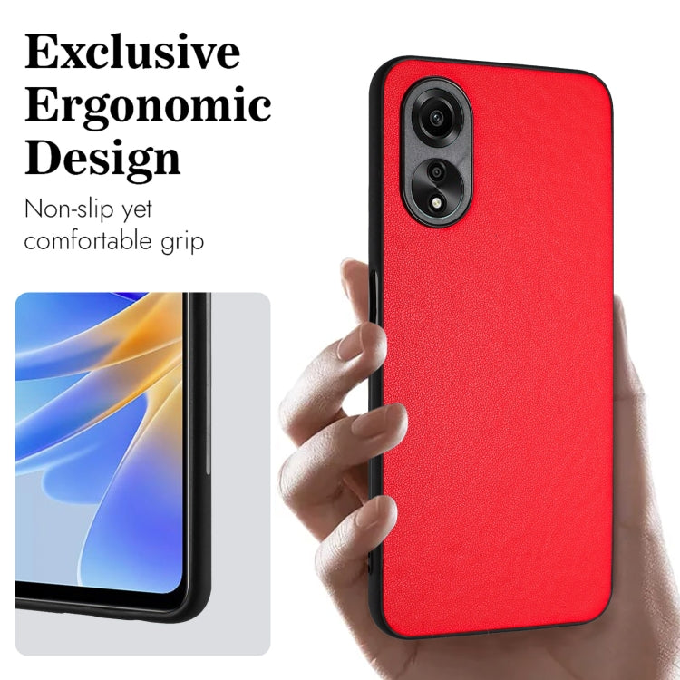 For OPPO A58/A58x/A1x/A1 Active/A2x R20 Leather Pattern Phone Single Case