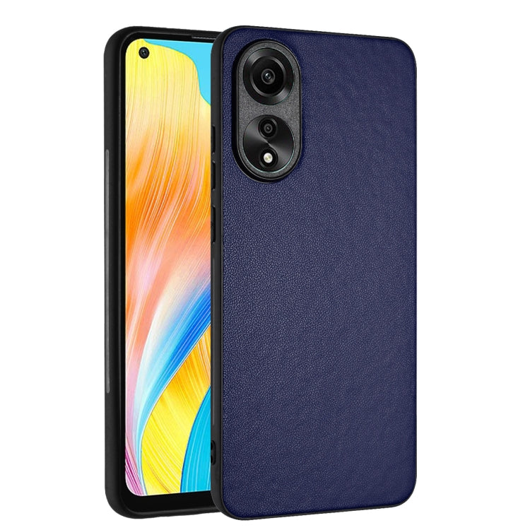 For OPPO A78 4G Global R20 Leather Pattern Phone Single Case