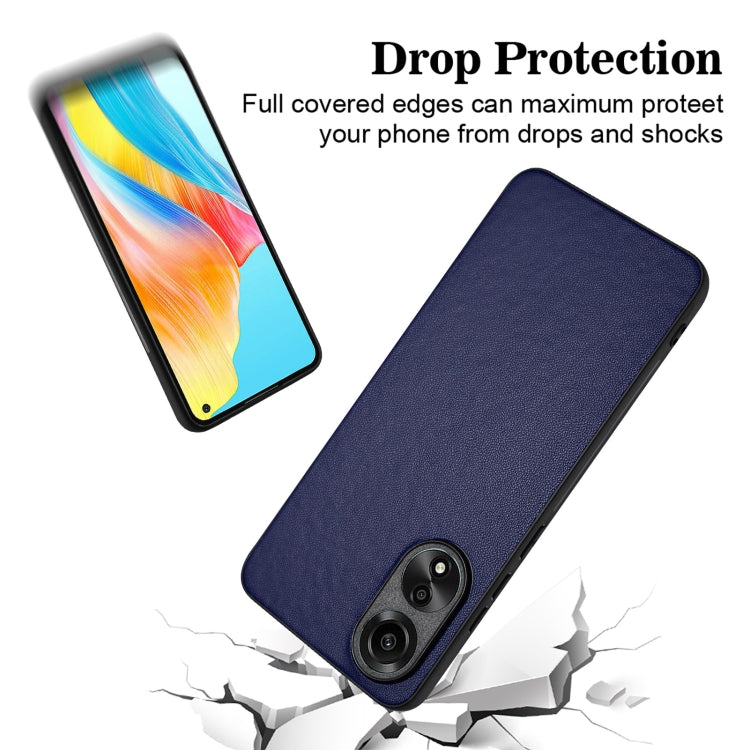 For OPPO A78 4G Global R20 Leather Pattern Phone Single Case
