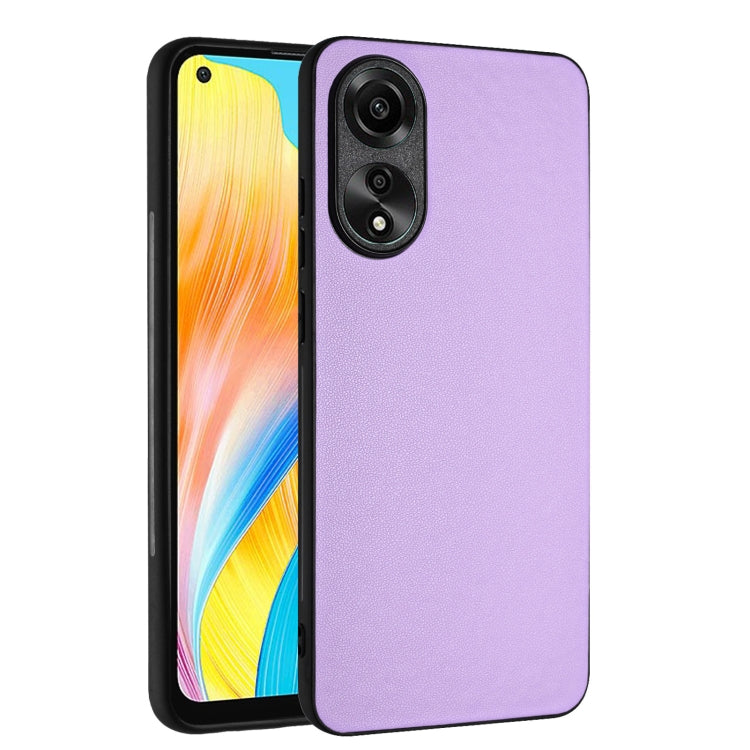 For OPPO A78 4G Global R20 Leather Pattern Phone Single Case