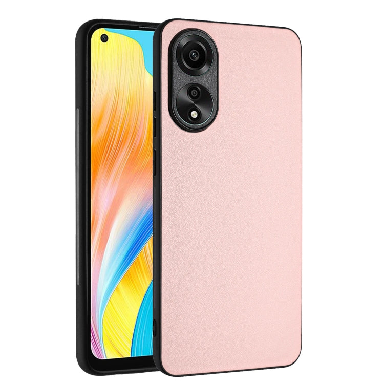 For OPPO A78 4G Global R20 Leather Pattern Phone Single Case