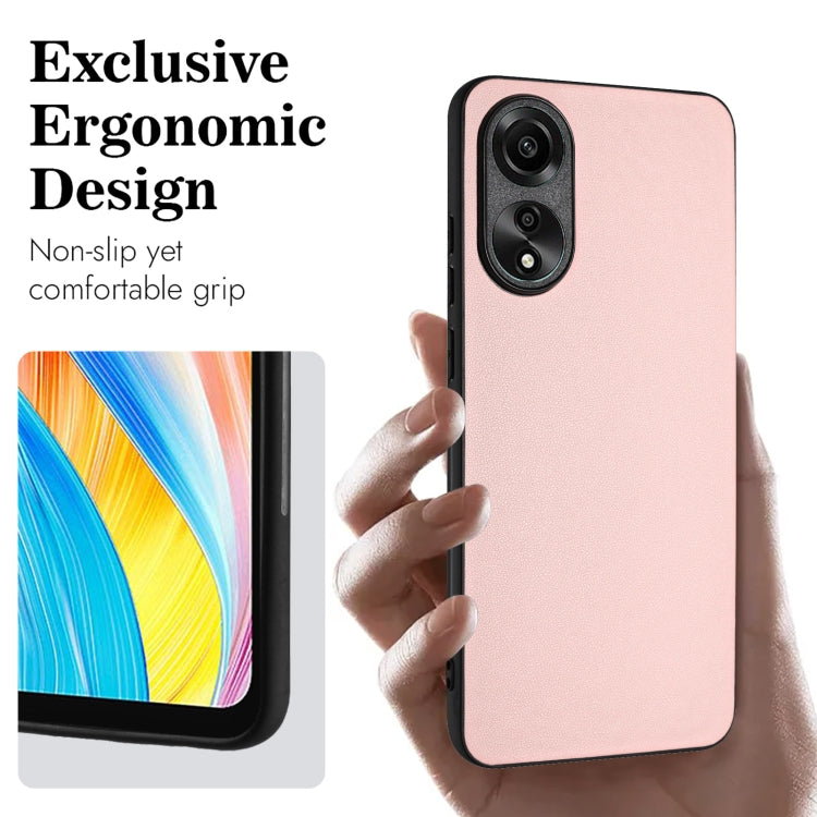 For OPPO A78 4G Global R20 Leather Pattern Phone Single Case