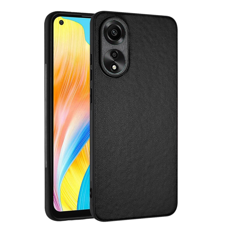 For OPPO A78 4G Global R20 Leather Pattern Phone Single Case