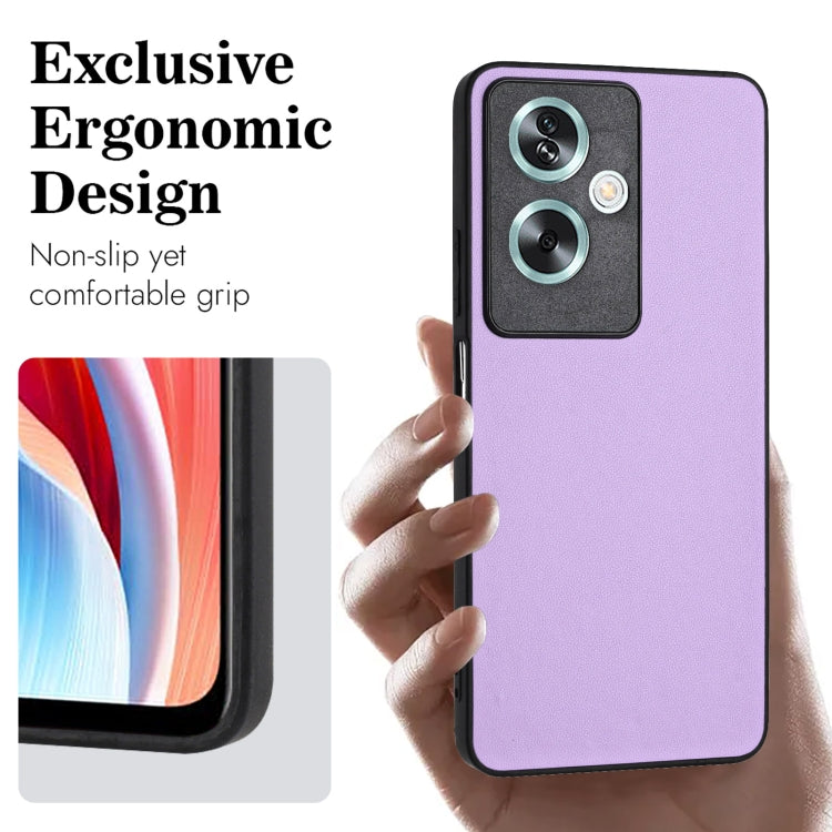 For OPPO A79 5G Global R20 Leather Pattern Phone Single Case