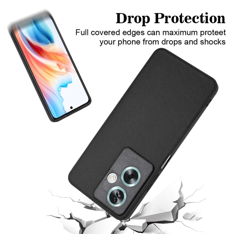 For OPPO A79 5G Global R20 Leather Pattern Phone Single Case