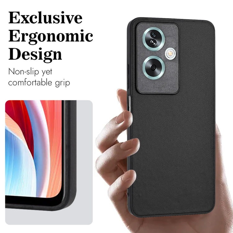 For OPPO A79 5G Global R20 Leather Pattern Phone Single Case