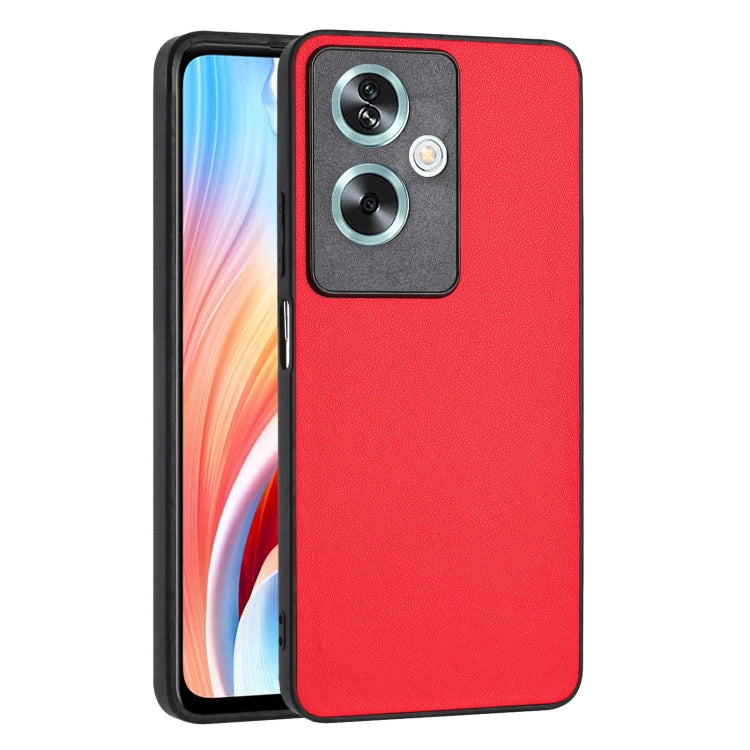 For OPPO A79 5G Global R20 Leather Pattern Phone Single Case