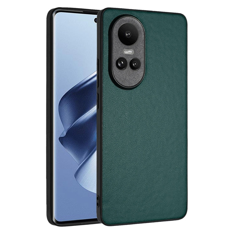For OPPO Reno10/Reno10 Pro 5G Global R20 Leather Pattern Phone Single Case