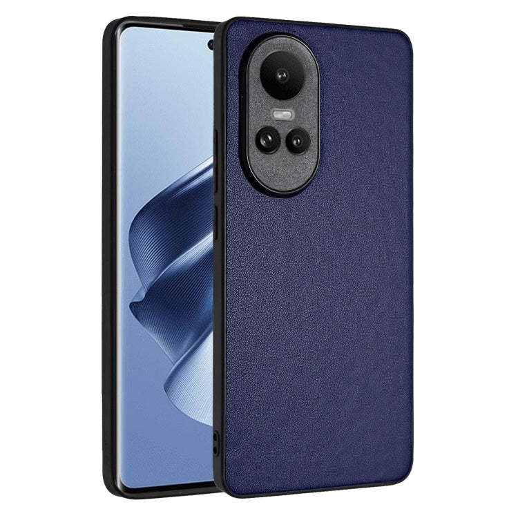 For OPPO Reno10/Reno10 Pro 5G Global R20 Leather Pattern Phone Single Case